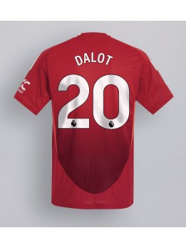 Muži Futbalové oblečenie Manchester United Diogo Dalot #20 2024-25 Krátky Rukáv - Domáci